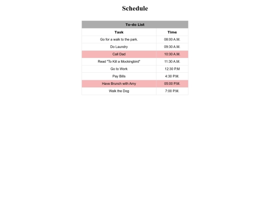 U.3 Stylish Schedule/Schedule screenshot