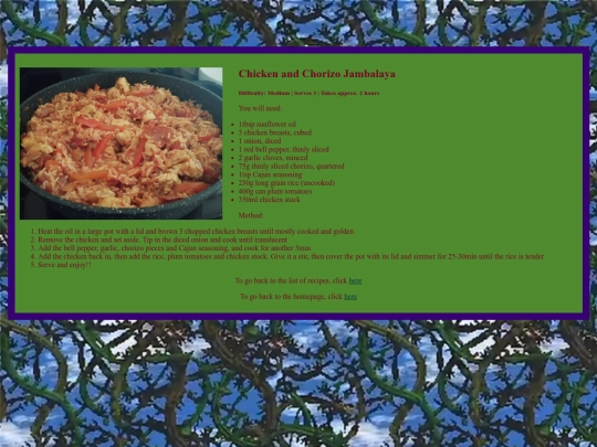 Recipes/Jambalaya screenshot