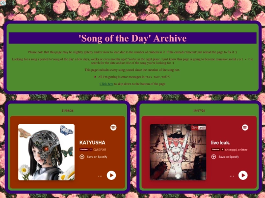 SongArchive screenshot