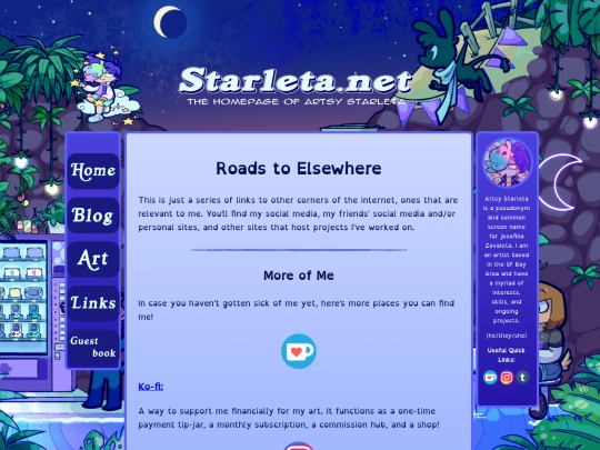 links screenshot