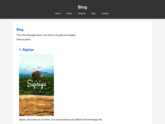 blog screenshot
