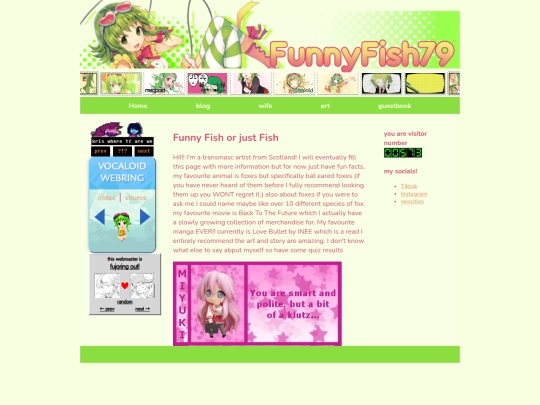 Testpage screenshot