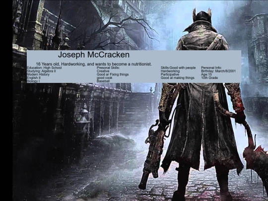 resume screenshot