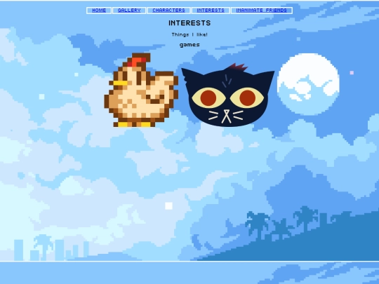 interests screenshot