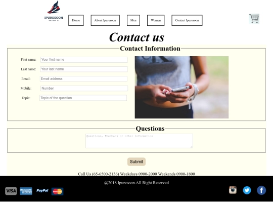 contactIpuresoon screenshot