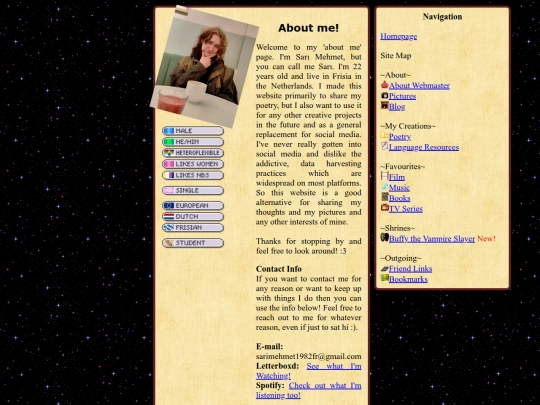 Pages/About screenshot