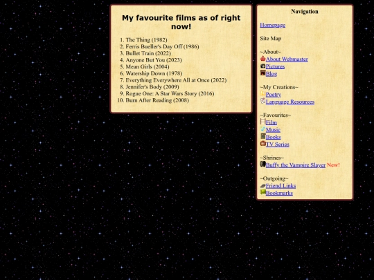 Pages/Favourites screenshot