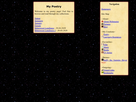 Pages/Poetry screenshot