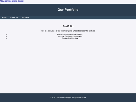 portfolio screenshot