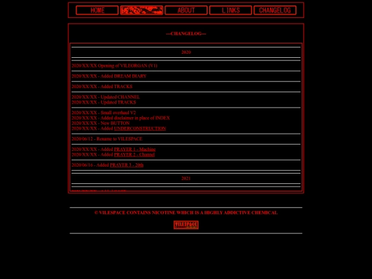 changelog screenshot