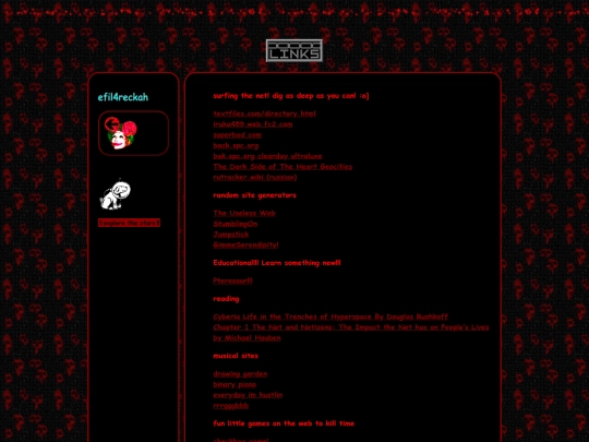 links screenshot