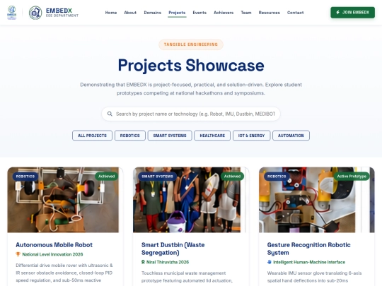 projects screenshot