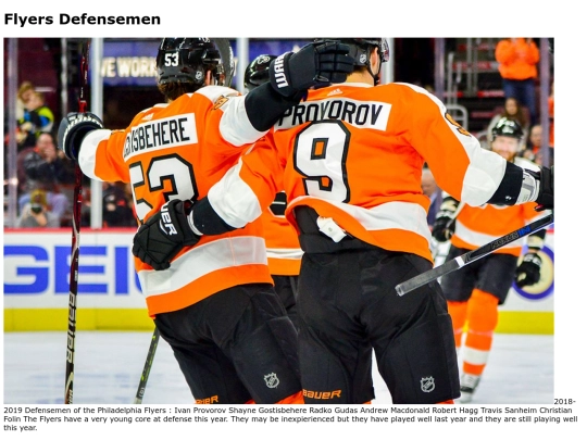 Roster/Defensemen/list screenshot