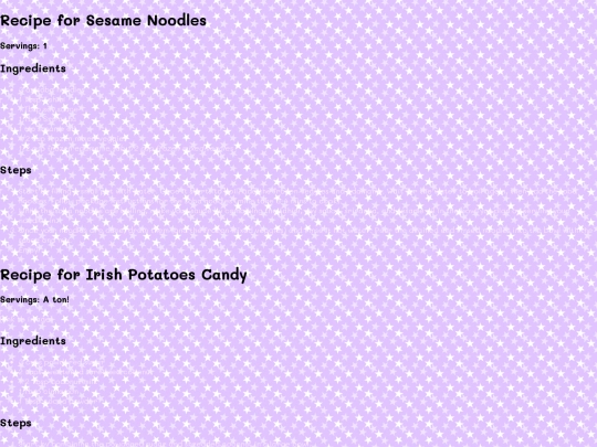 Recipes/recipes screenshot