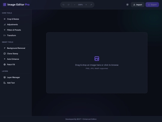 WEB APP/Image Editor Pro/image-editor-pro screenshot