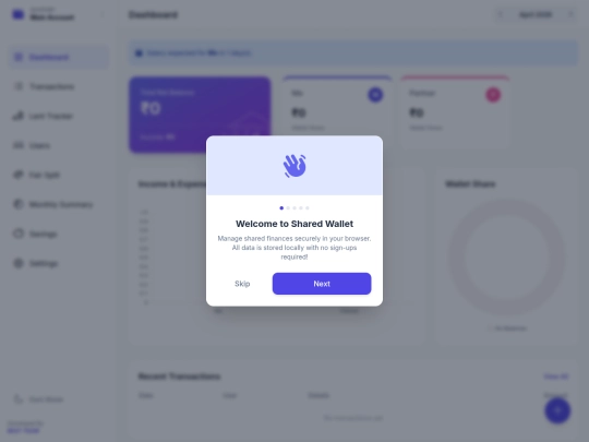 WEB APP/Mony Tracker/test screenshot