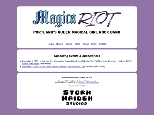 events screenshot