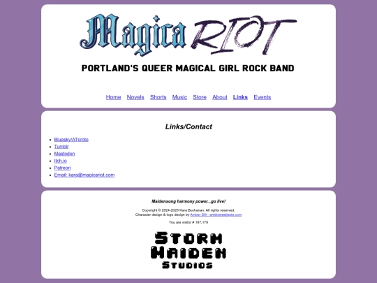 links screenshot