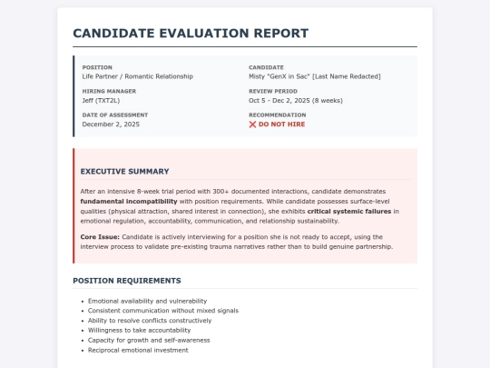 report screenshot