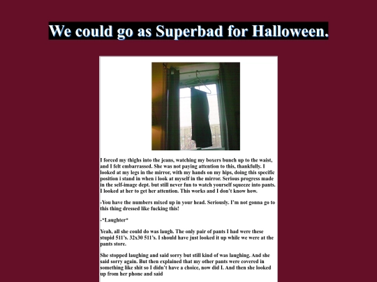 Writing/Wecouldgoassuperbadforhalloween screenshot