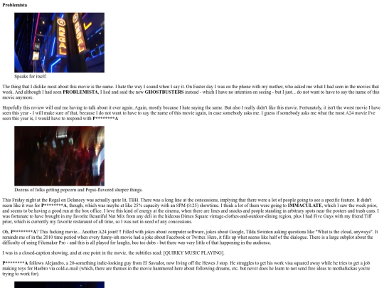 reviews/problemista screenshot