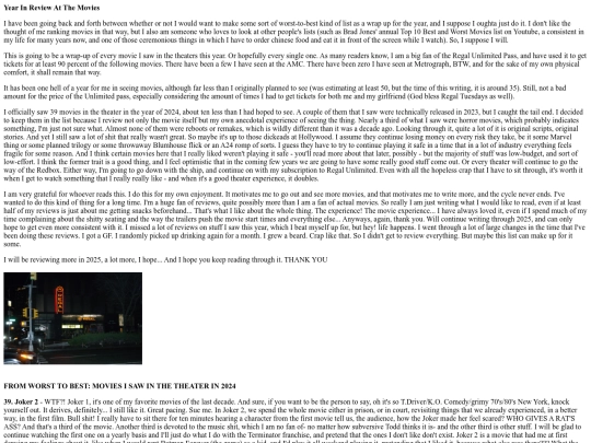 reviews/yearinreview screenshot