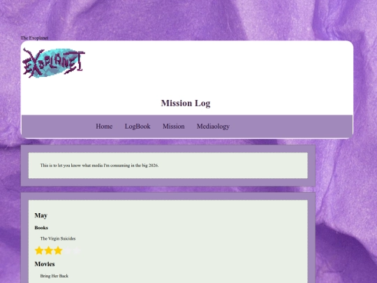 missionlog screenshot