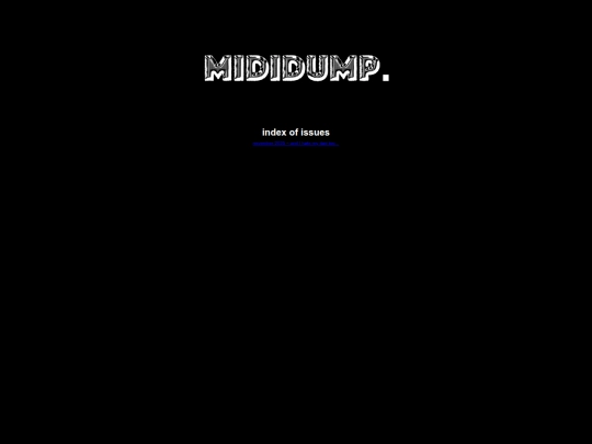 mididump screenshot