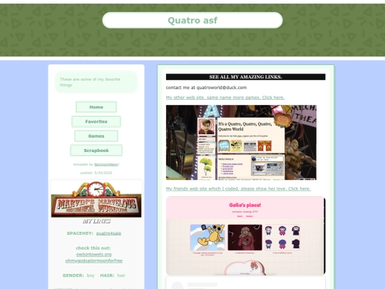 links screenshot