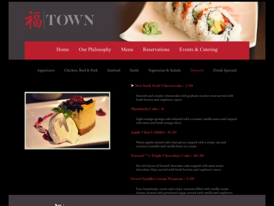 menu-desserts screenshot