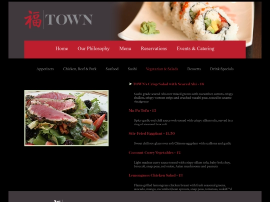 menu-vegetarian screenshot