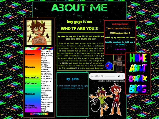 aboutme screenshot