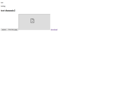 test screenshot