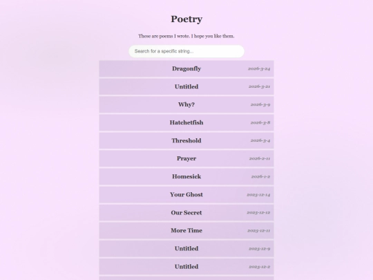 poems screenshot