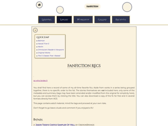fanfiction screenshot