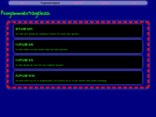 tagebuch screenshot
