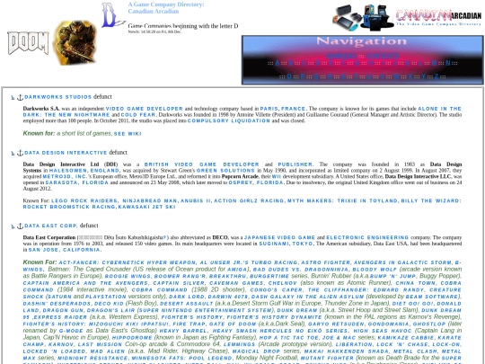 Game Companies - D PAGE - screenshot