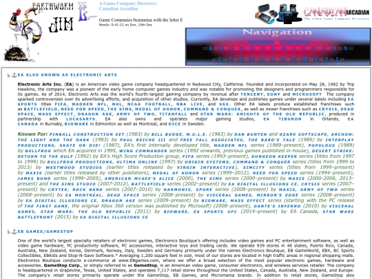 Game Companies - E PAGE - screenshot