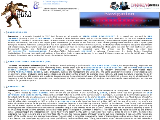 Game Companies - G PAGE - screenshot