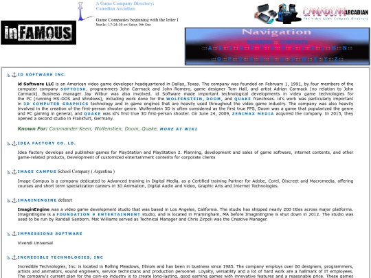 Game Companies - I PAGE - screenshot