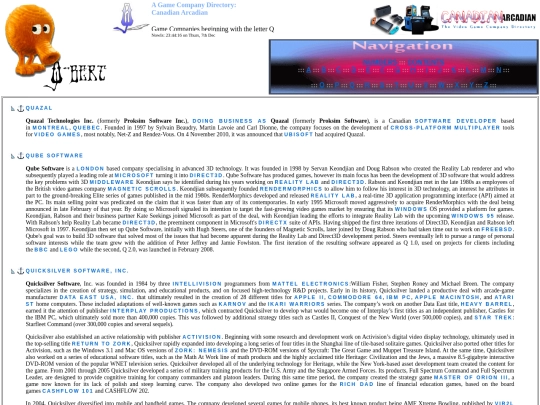 Game Companies - Q PAGE - screenshot