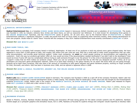 Game Companies - R PAGE - screenshot