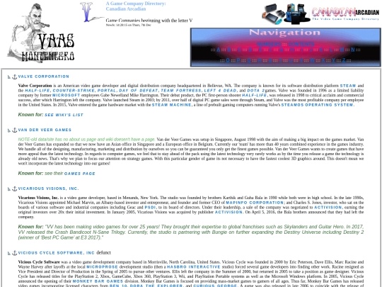 Game Companies - V PAGE - screenshot