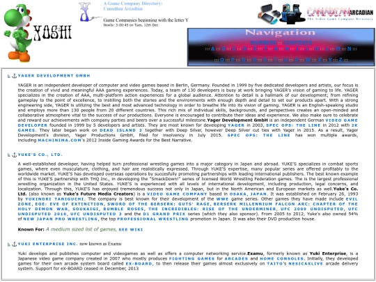 Game Companies - Y PAGE - screenshot