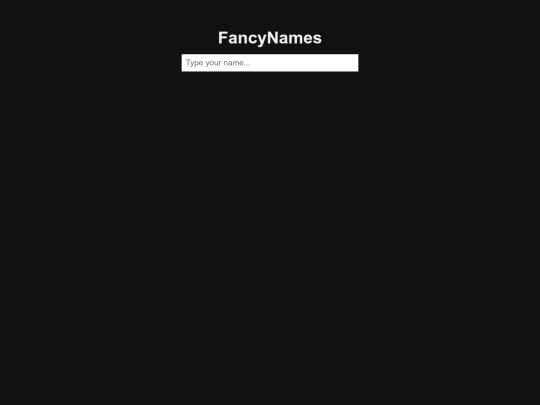fancynamez screenshot