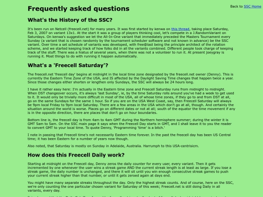 FAQ screenshot