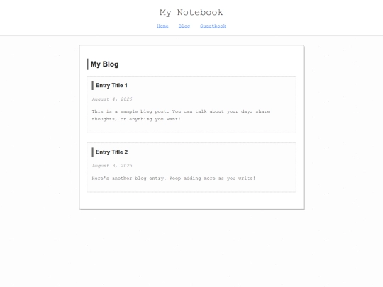 blog screenshot