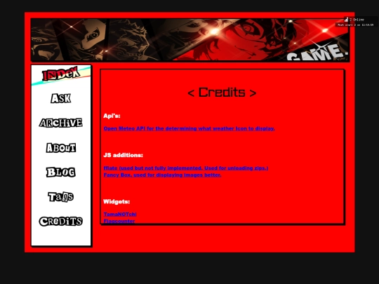 PAGES/credits screenshot