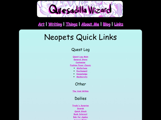 Things/neopetsquicklinks screenshot