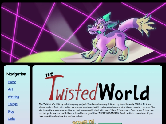 Writing/twistedworlddashhome screenshot